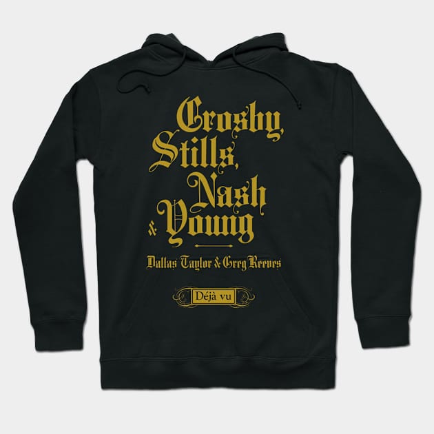 Crosby Stills Nash Young Hoodie by Kurasaki